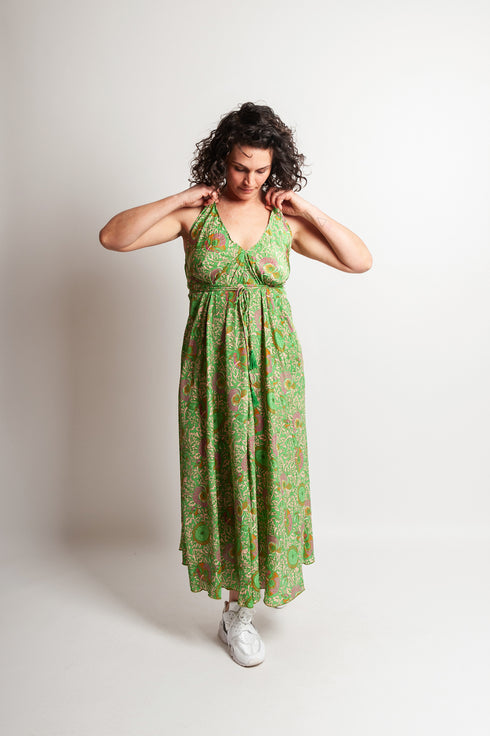 Bodenlanges Alinienkleid Delia